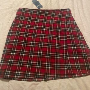 Hollister plaid skirt